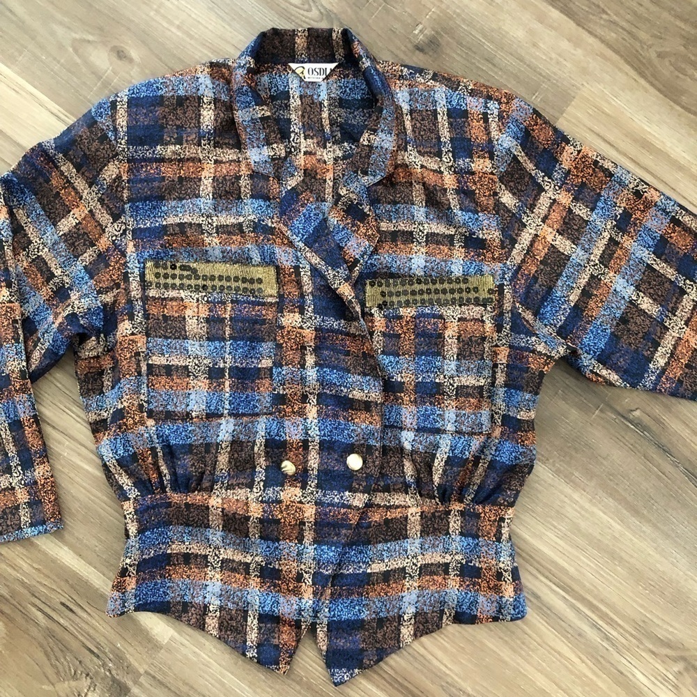 Vintage Ozdi-a multicolored 2 piece skirt set size small in great condition - Picture 3 of 10